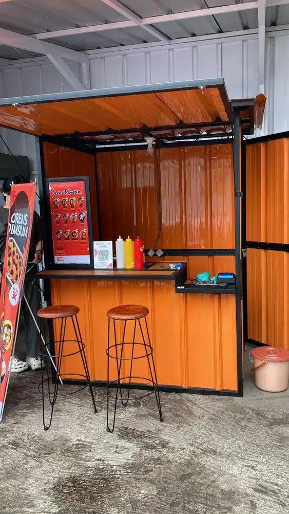 BOOTH CONTAINER BERJUALAN 150x120x200