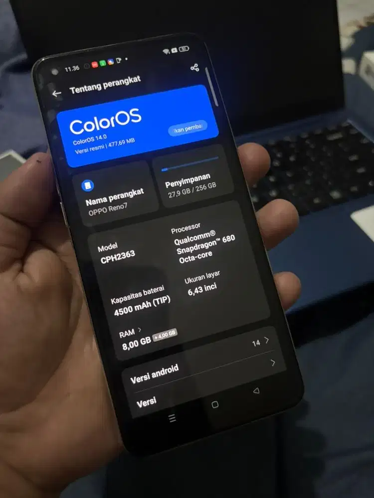 OPPO RENO 7 8/256GB ORI NFC NO KW