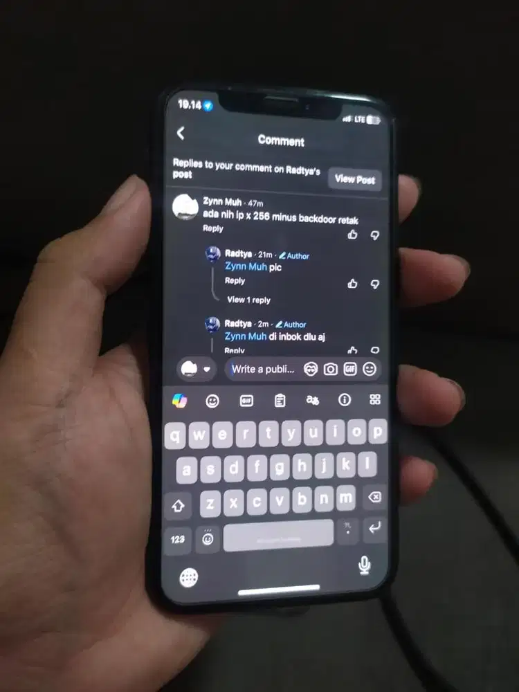 iPhone X 256 GB Baca Deskripsi