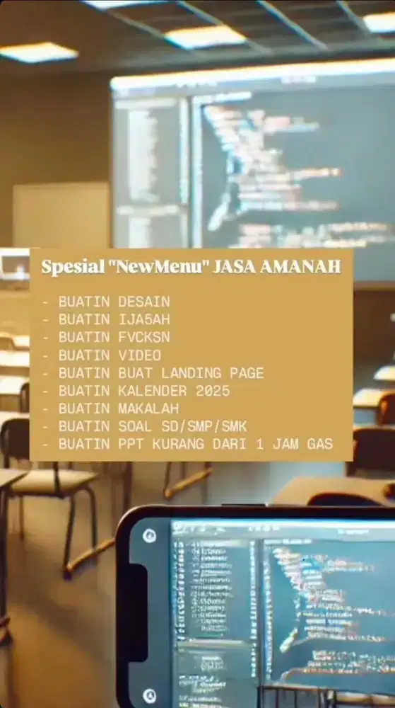 JASA AMANAH & KREATIF  / ( CEPAT AMANAH DAM PROFESIONAL)