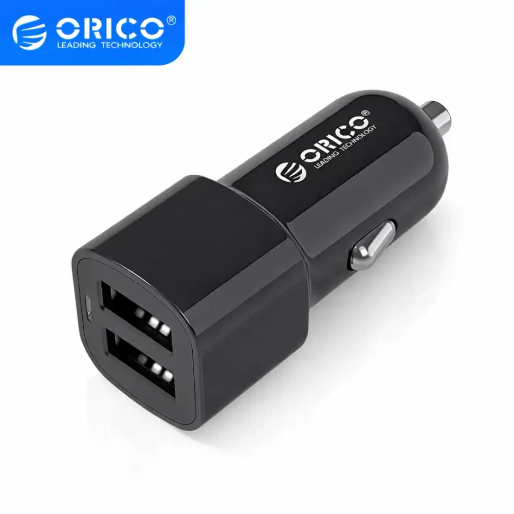 Charger Mobil ORICO UCL-2U 2 Port USB 2.4A Max 3.4A Cas Android iPhone