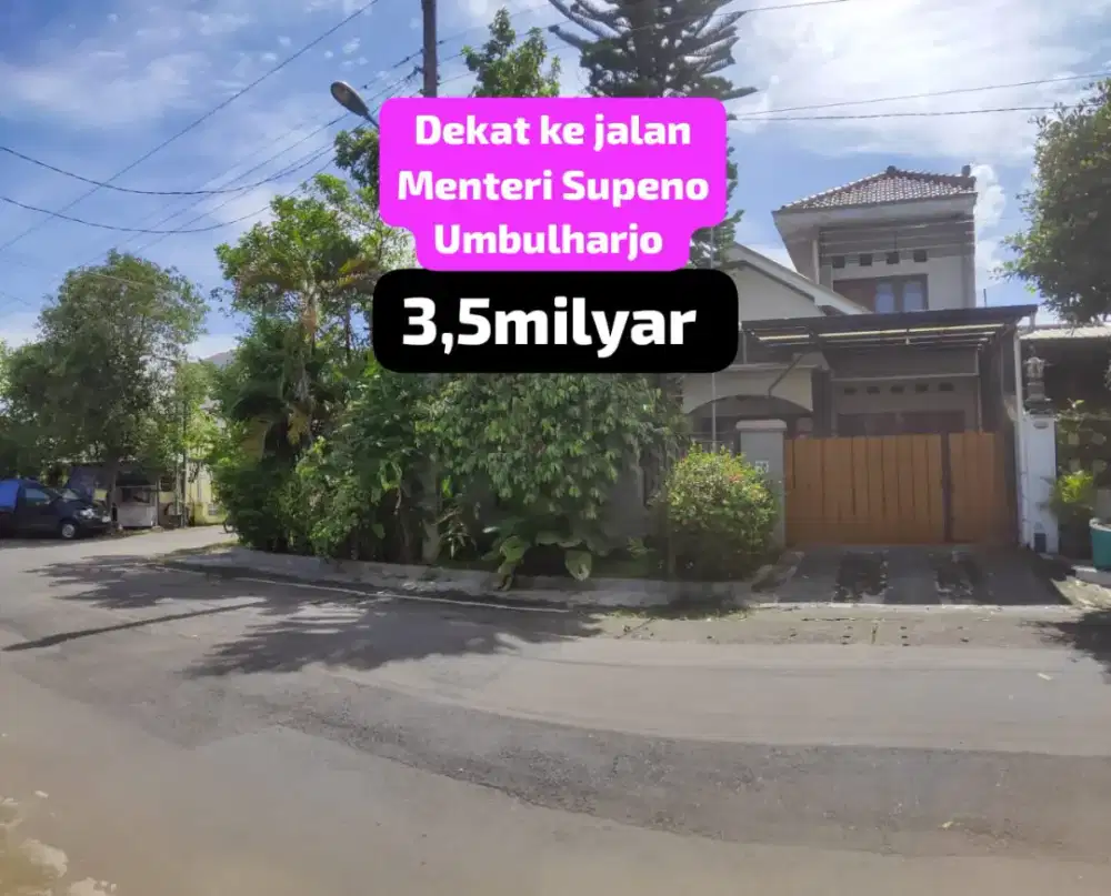 Rumah bagus tanahnya luas dekat jalan Mentri Supeno Umbulharjo Yogya