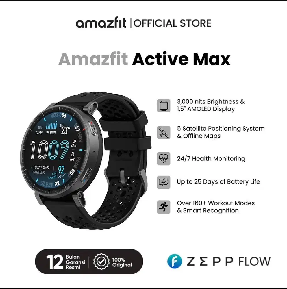 Amazfit Active Max GPS (Smartwatch & Sportwatch 2026)