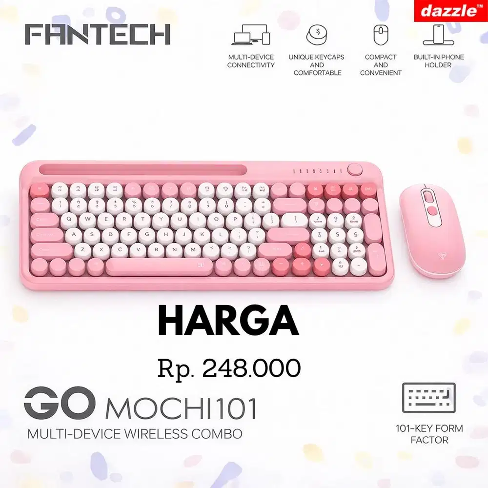 Keyboard Fantech WK898 Pink