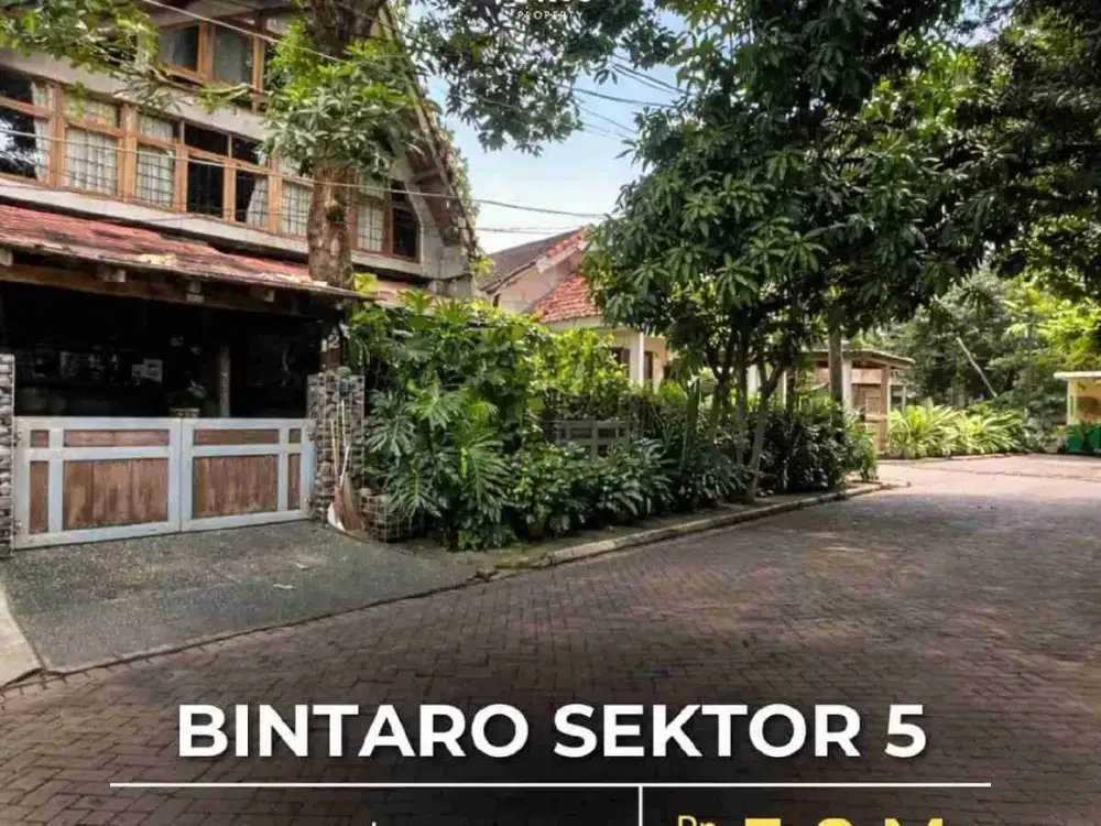 Rumah Ethnic Industrial di Bintaro Jaya sektor 5 Tangerang Selatan