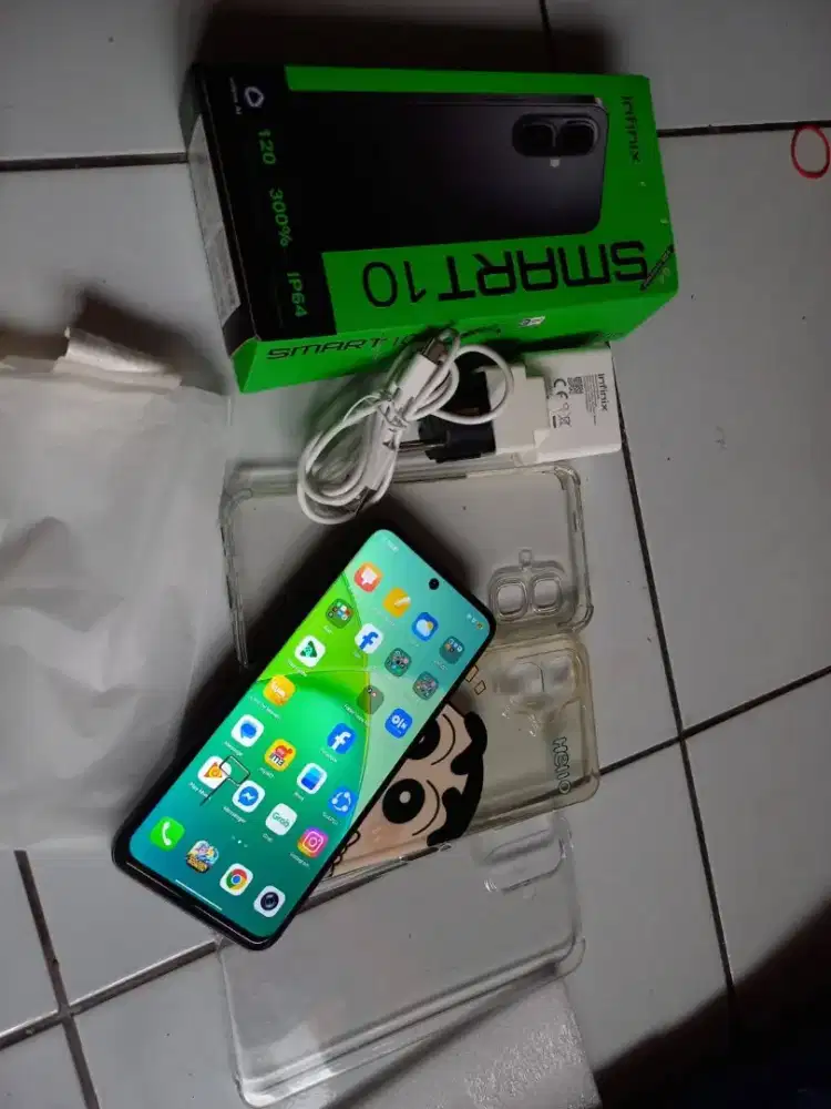 Infinix Smart 10 Ram 3+3/64gb Fullset Mulus Nominus