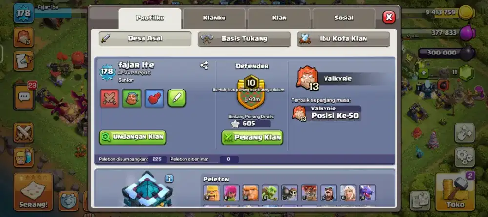 Akun coc th 13 max