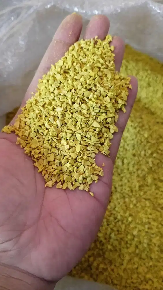 RUBBER GRANULE/PASIR SILIKA/LEM PU BINDER/RUBBER EPDM WARNA