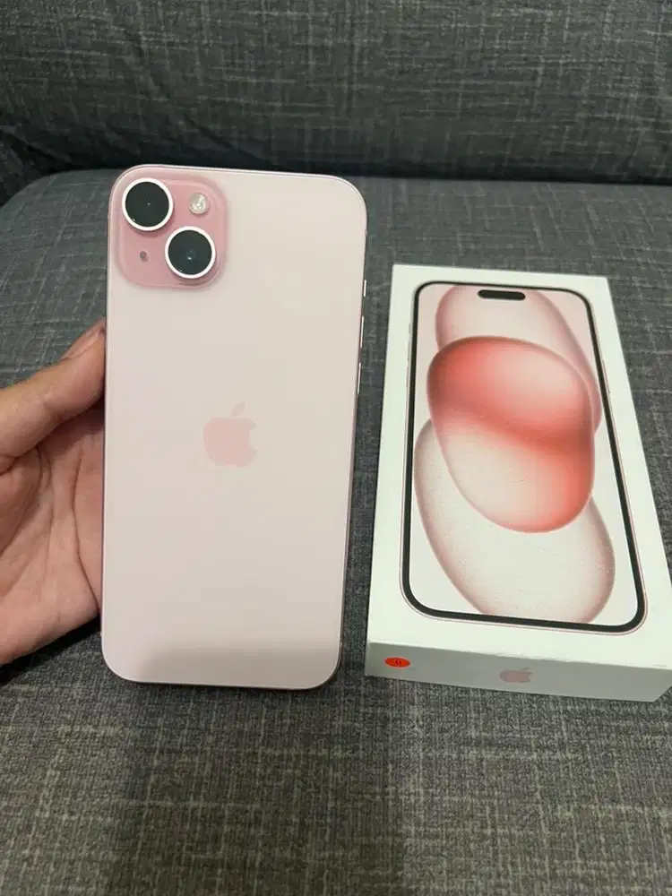 iPhone 15+ Plus 128gb Pink Garansi Resmi iBox Fullset Nominus