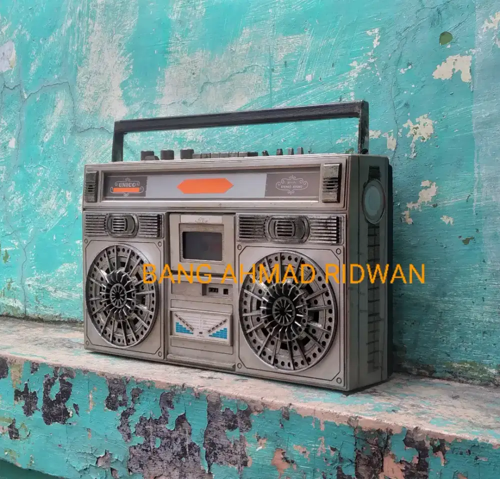 boombox tape kaset pita antik jadul kuno tua klasik. tanpa radio