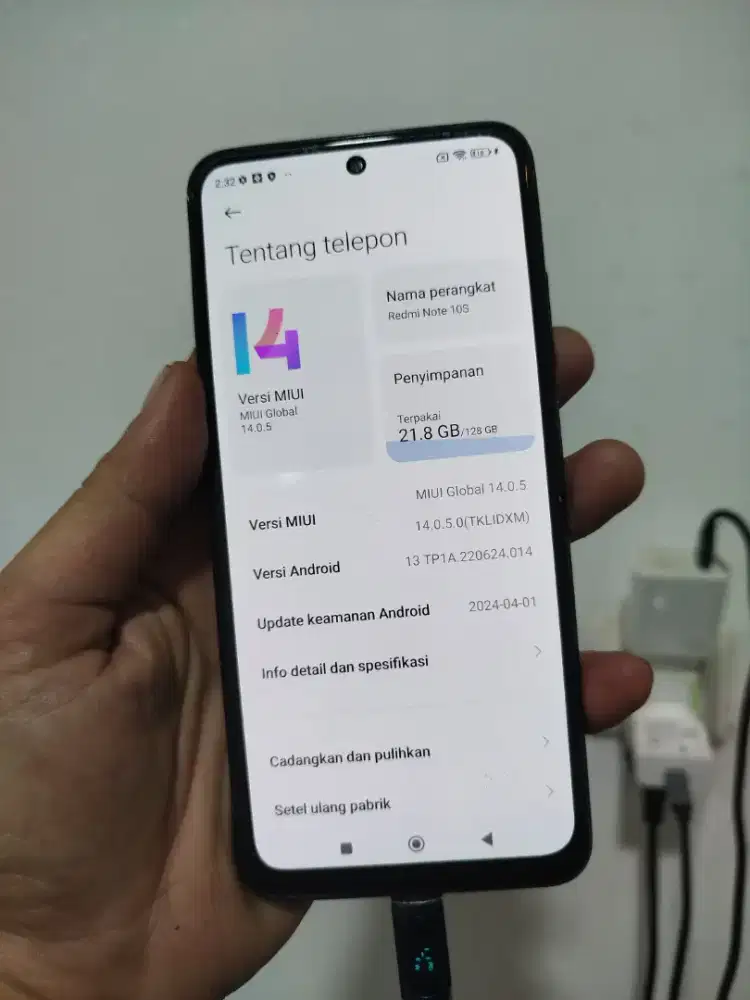 Xiaomi redmi note 10s 8/128 lengkap