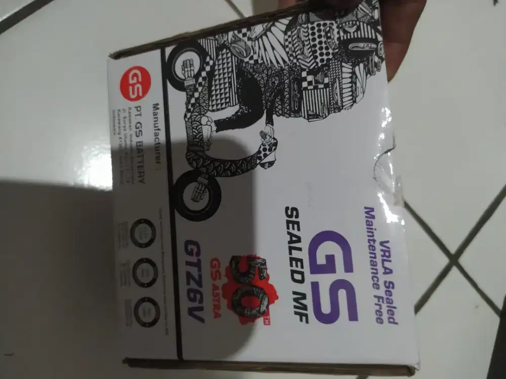 Aki kering gs Astra GTZ6V ORIGINAL 100%