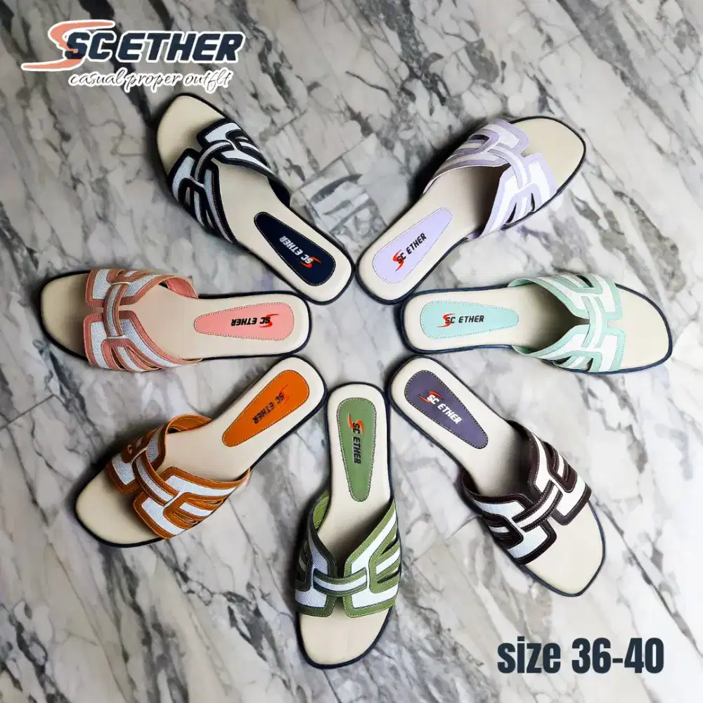Sendal Teplek Hermesh Exotic Sandal Pesta Sandal Mall