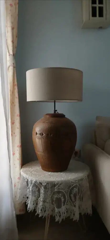 LAMPU MEJA/HIAS GUCI GERABAH VINTAGE ESTETIK