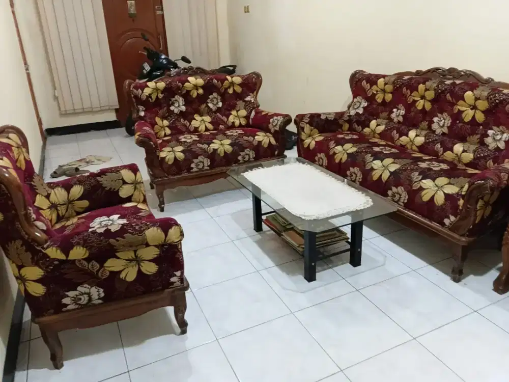 2 set Sofa jati bekas