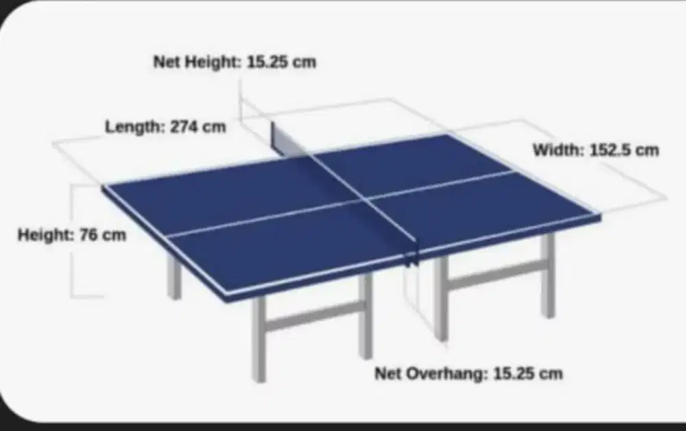 Jual lapangan tennis meja