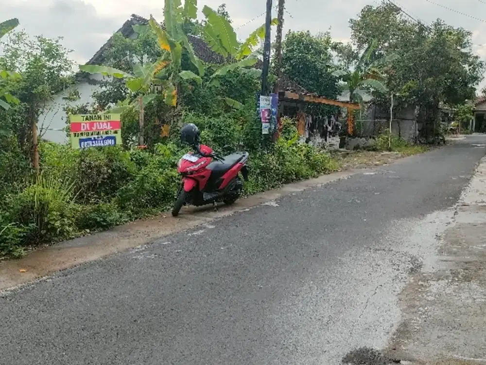 Di jual tanah pekarangan di telogo prambanan deket candi prambanan