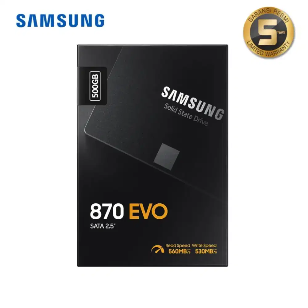 SSD Samsung 870 EVO 500GB SATA III 6Gbps Garansi Resmi 5 Tahun