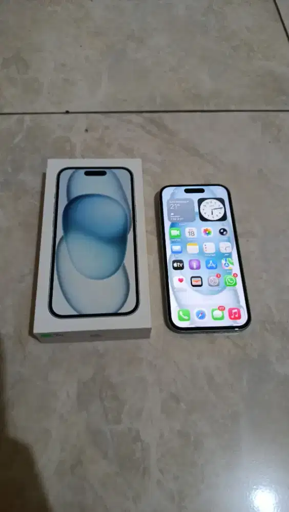 Iphone 15 blue 128GB Resmi IBOX PA/A