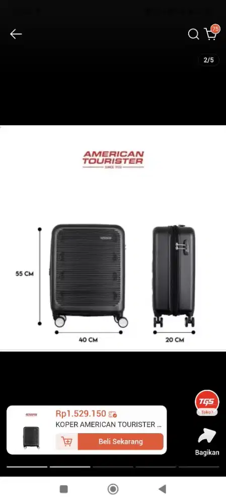 Koper Cabin American tourister