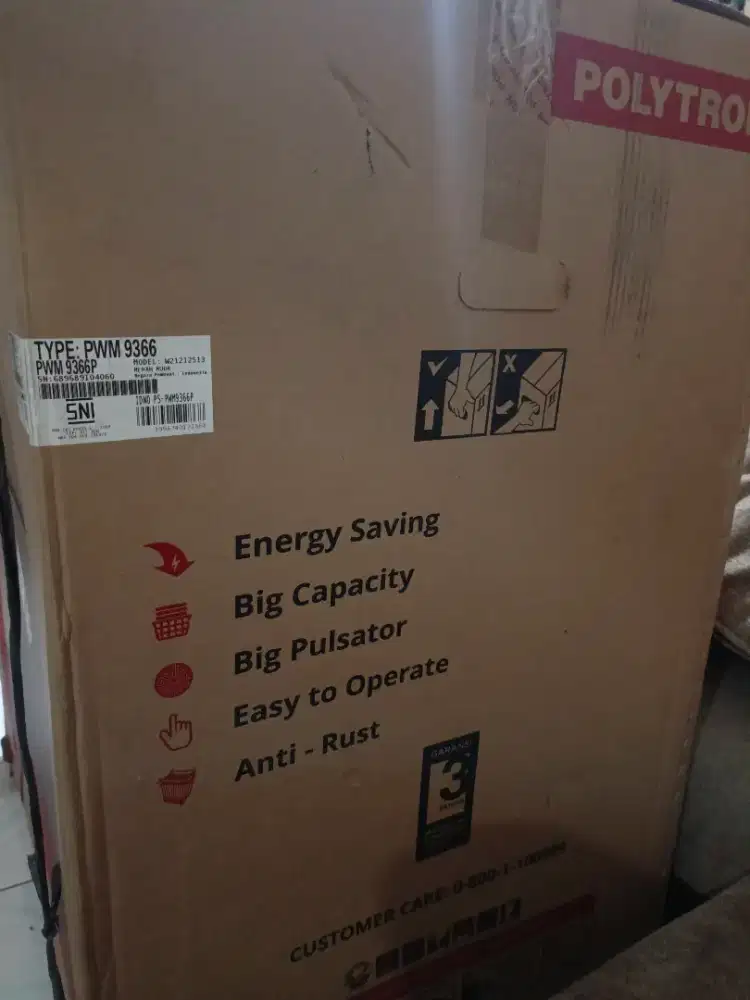 Mesin cuci polytron baru 9 kilo