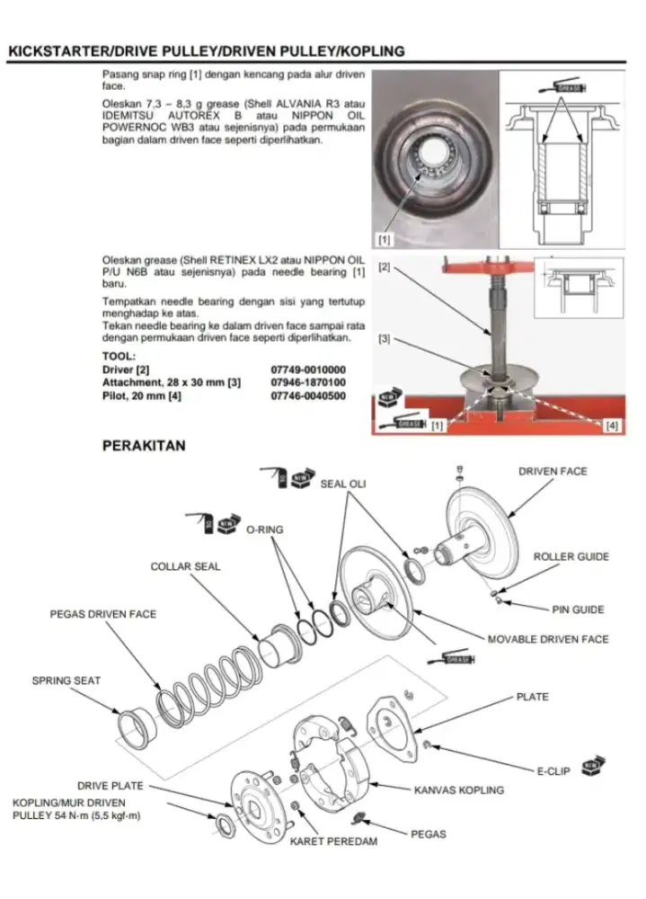 Jasa servis cvt motor honda matic