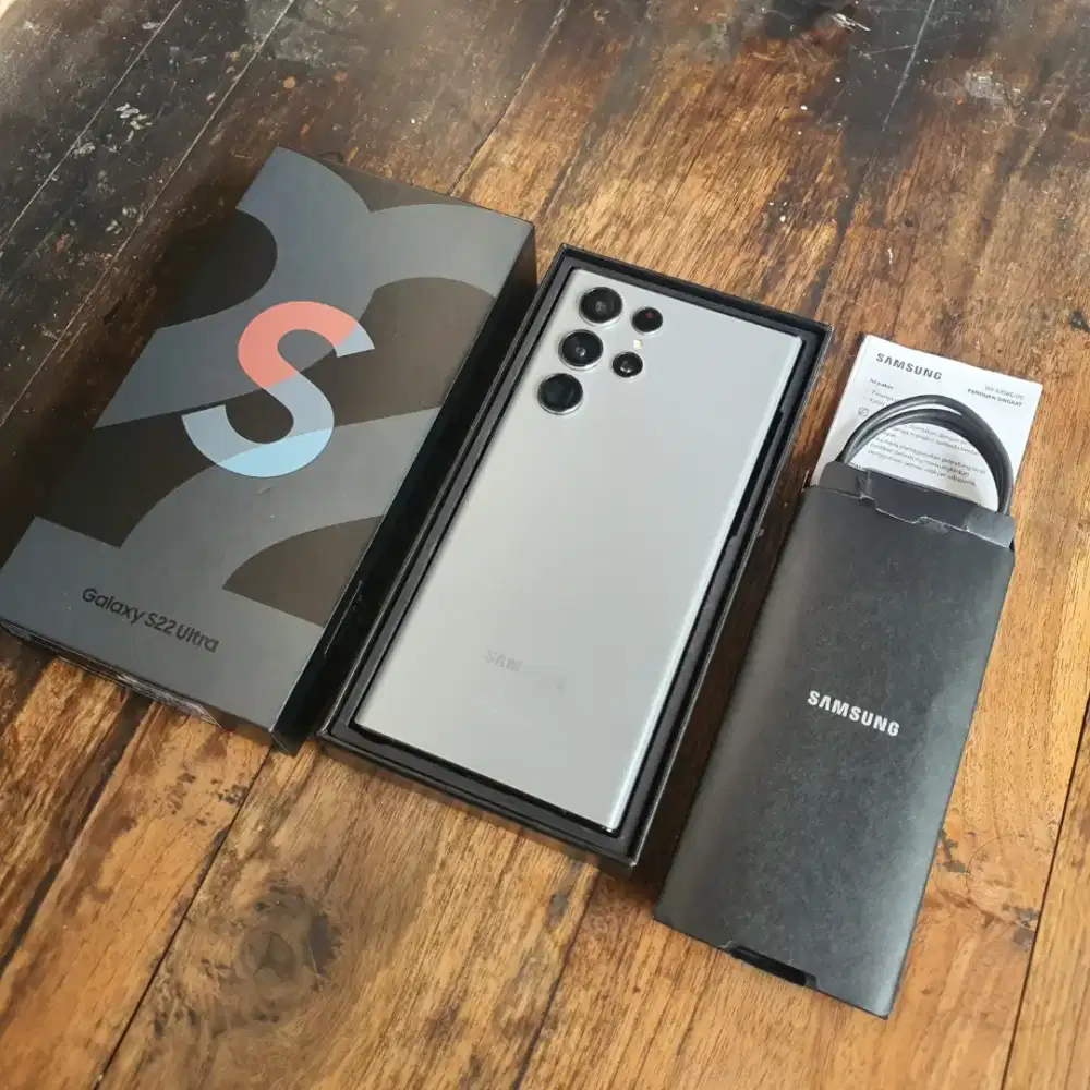 Samsung Galaxy S22 Ultra 5G Graphite Warna Ultra Rare Msh Garansi SEIN