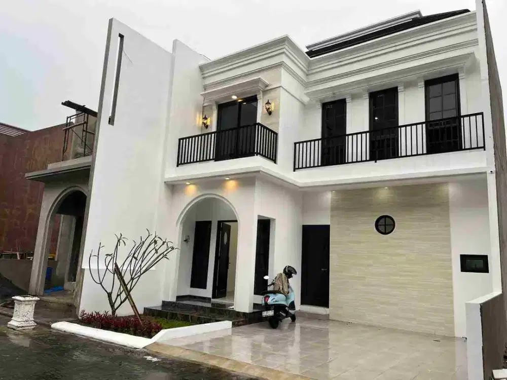 rumah cluster style Eropa promo free biaya tepi jalan di Ngabeyan Kartasura