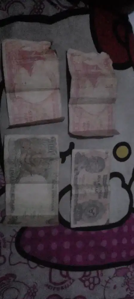 Uang kuno 2.5 rupiah.. 100 rupiah.. 500 rupiah...