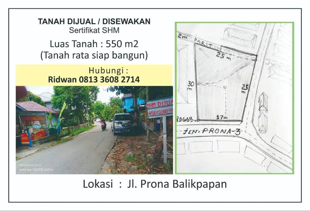 TANAH DIJUAL/DISEWAKAN