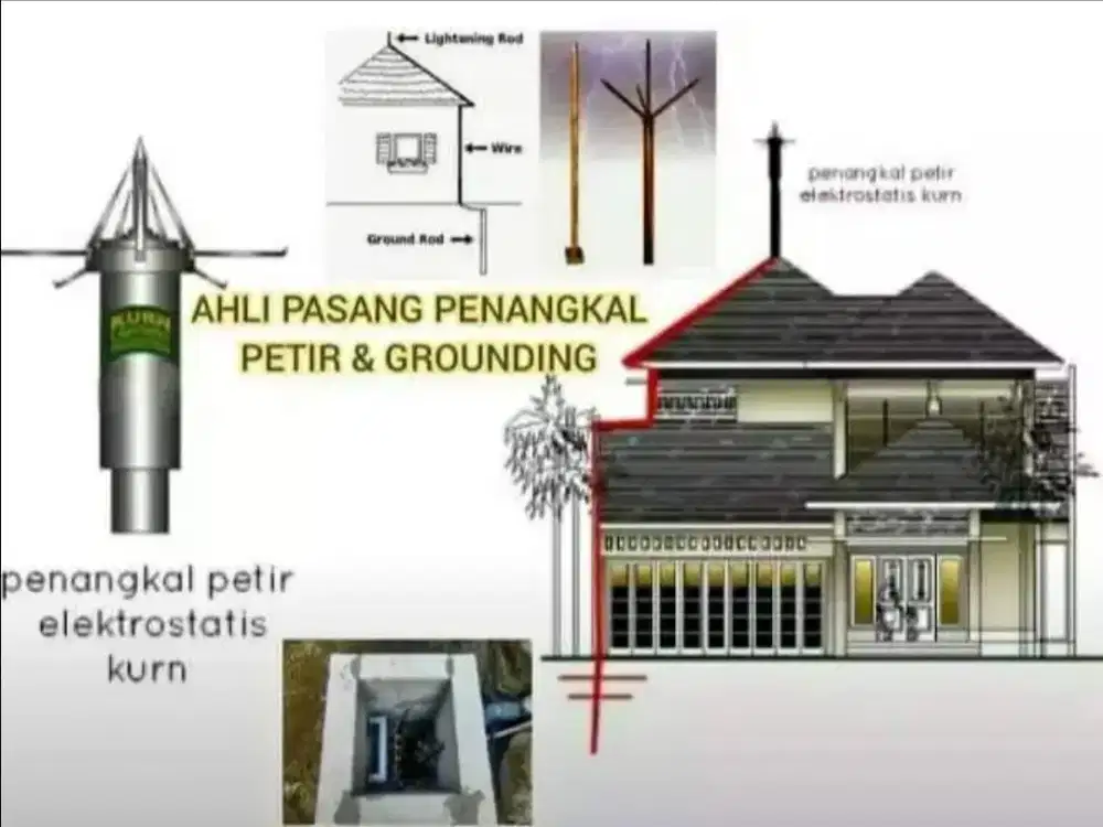 Tukang Pemasangan Penangkal Petir Konvensional