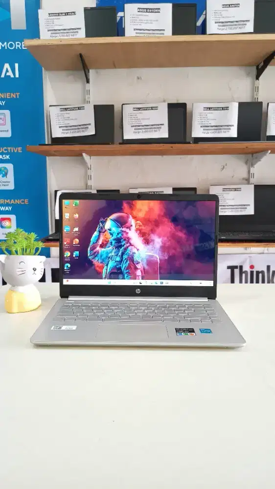 Laptop bekas Hp 14s-DQ2614TU Ram 12 GB, intel Core i3-Gen11