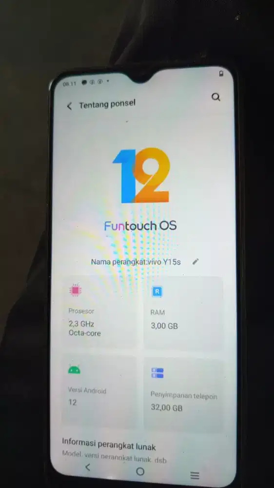 Hp vivi yv15s kondisi bagus normal