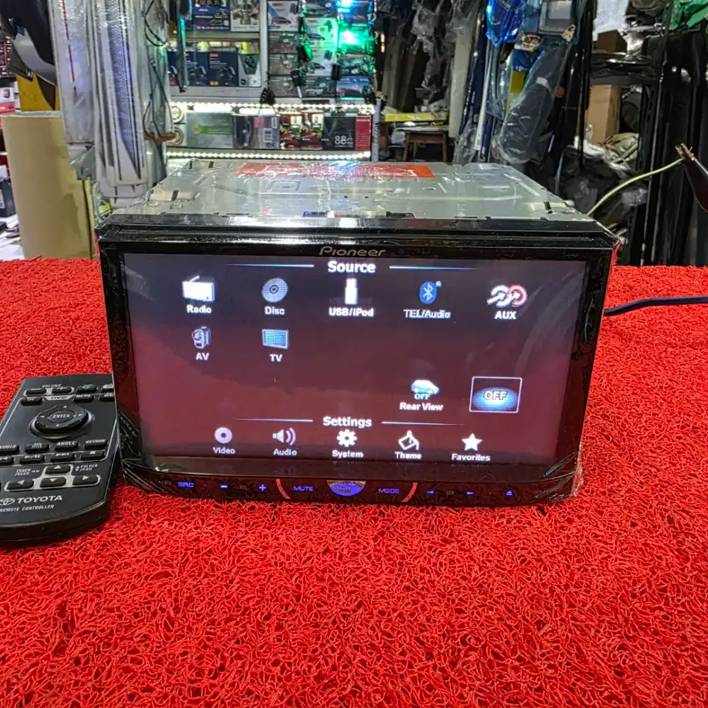 Head Unit Pioneer AVH-P3450DVD USB DVD Aux sudah dipasang Bluetooth