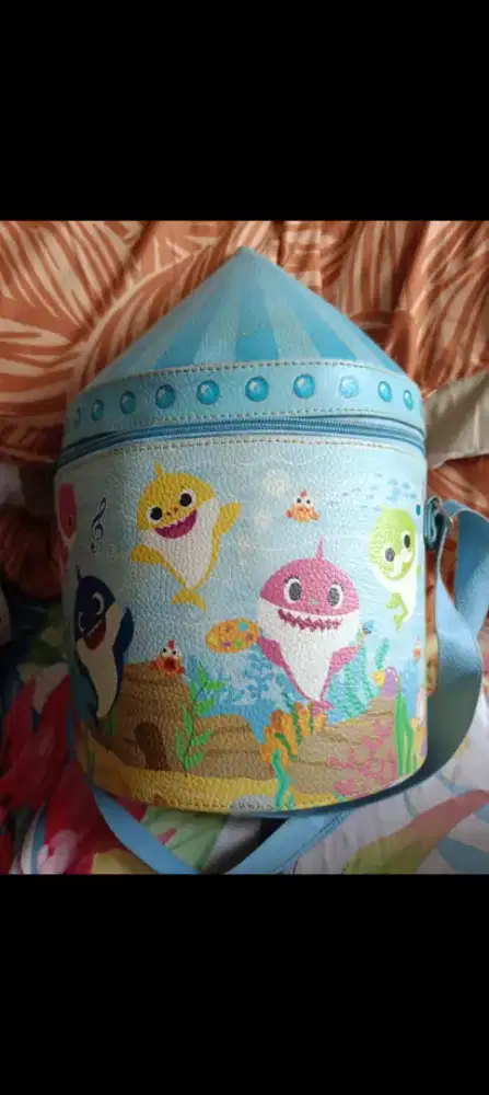 Dijual Tas Box Wadah Baby Shark Multi Fungsi.