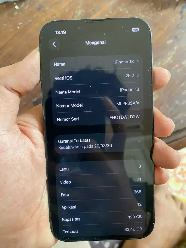 Iphone 13 ibox 128 bh88 garansi on