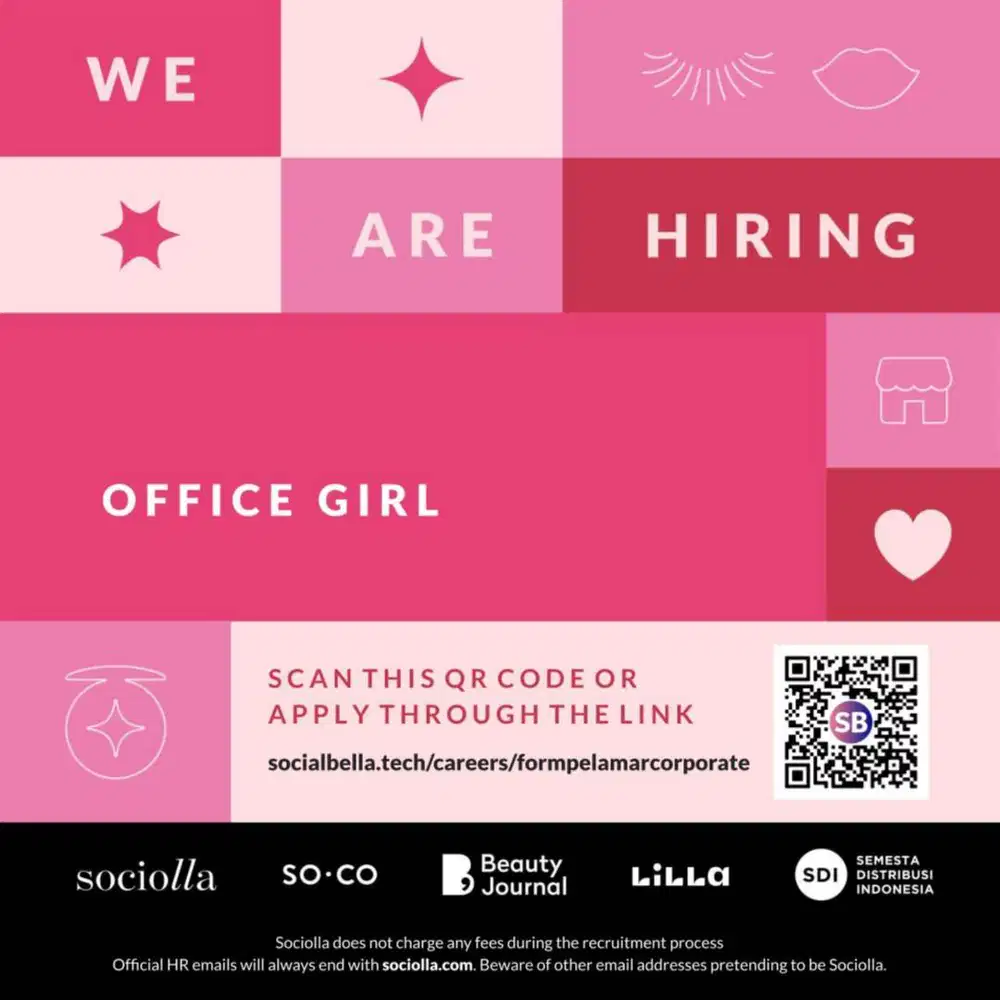 LOWONGAN KERJA OFFICE BOY/GIRL