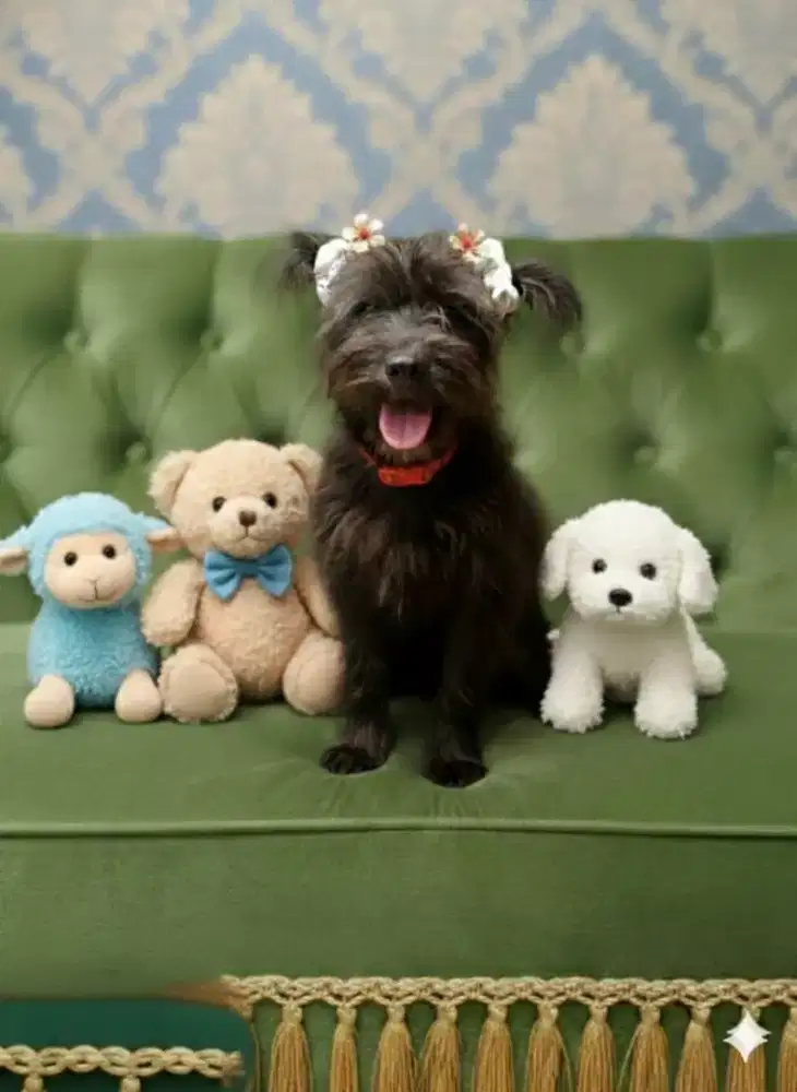 Anjing maltis mix shintzhu betuna 8bulan