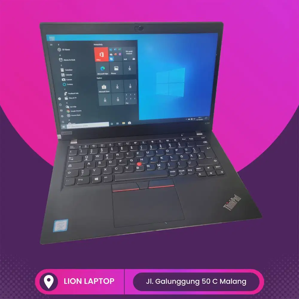 RAM 16GB SSD 256GB Core i5 Gen 8 Slim Lenovo Thinkpad X390 [18|02]