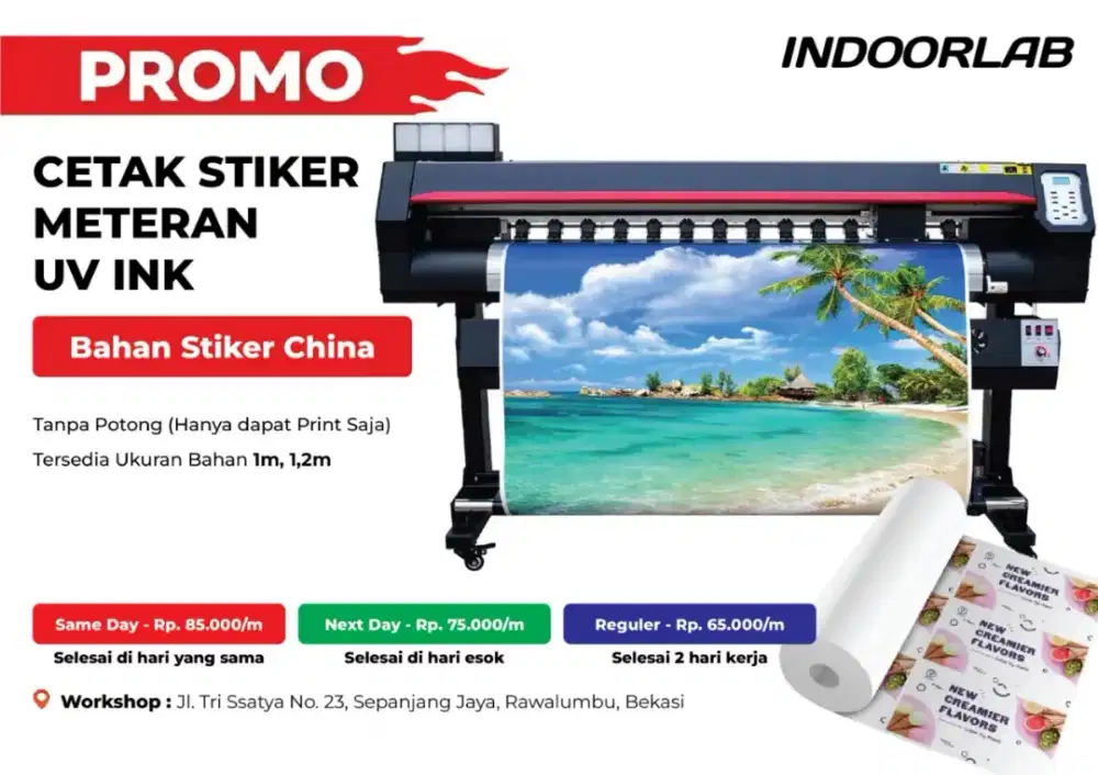 STIKER METERAN UV INK