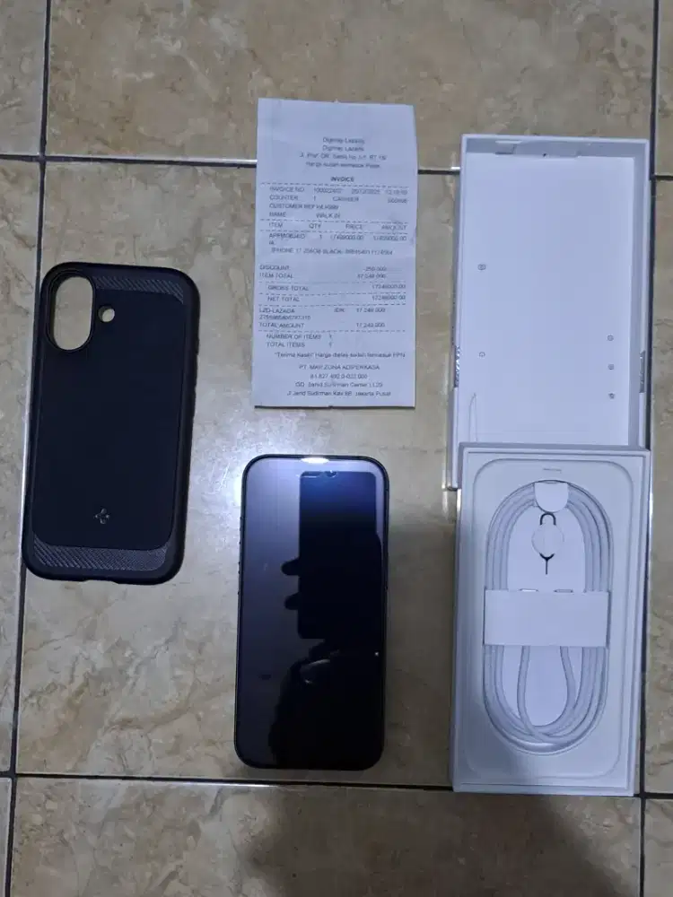 iPhone 17 256GB Black Fullset Mulus Like New Garansi Resmi Indonesia