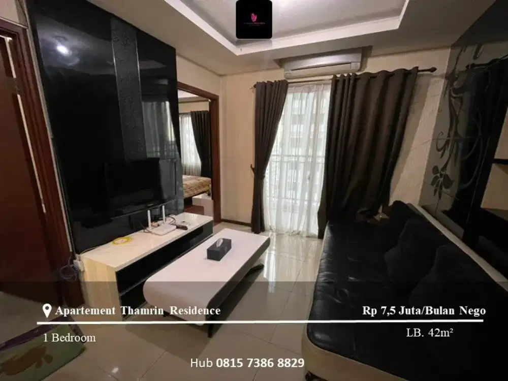 Disewakan Apartement Thamrin Residence 1BR Mid Floor Furnished