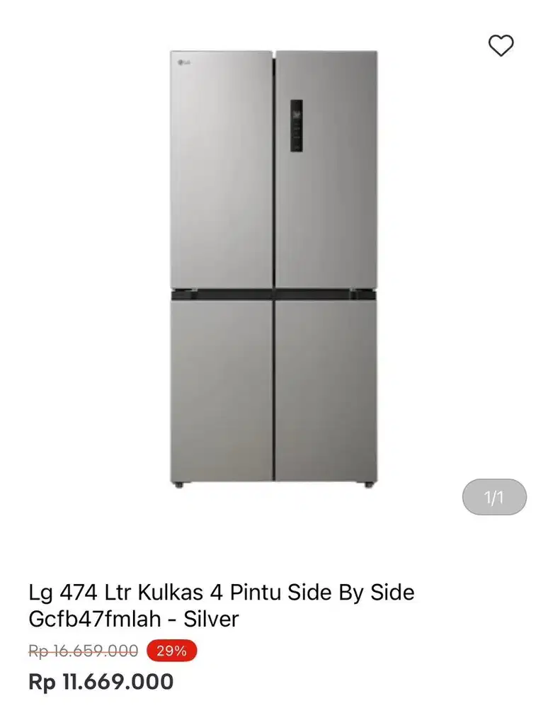 KULKAS LG MULTIDOOR 474liter
