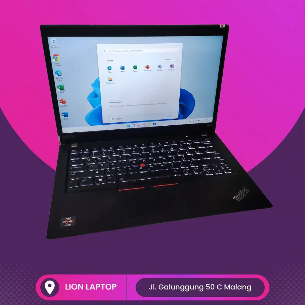 AMD Ryzen 5 PRO 3.7Ghz 8/256 VGA 2GB Lenovo Thinkpad T495s [18|02]