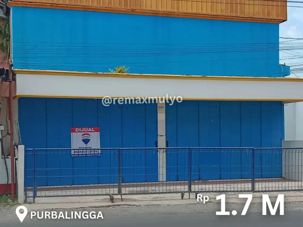 Dijual dan Disewakan Ruko Posisi Hook Tengah Kota Purbalingga