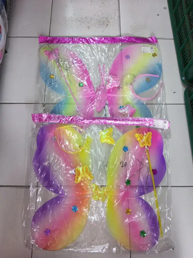 Mainan Anak Sayap kupu-kupu pelangi