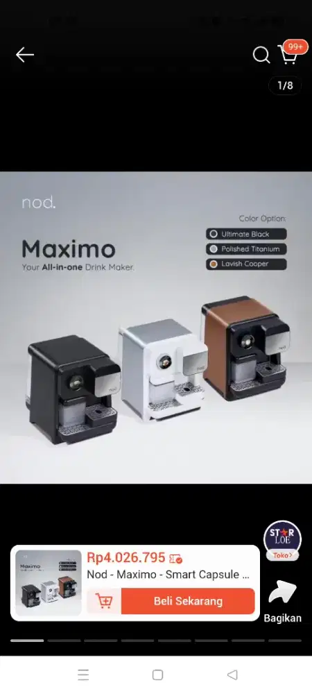 NOD maximo mesin  cofe pintar