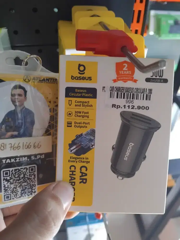 PT. CAR CHARGER BASEUS CIRCULAR P. 30W ATLANTIS DAHSYAT