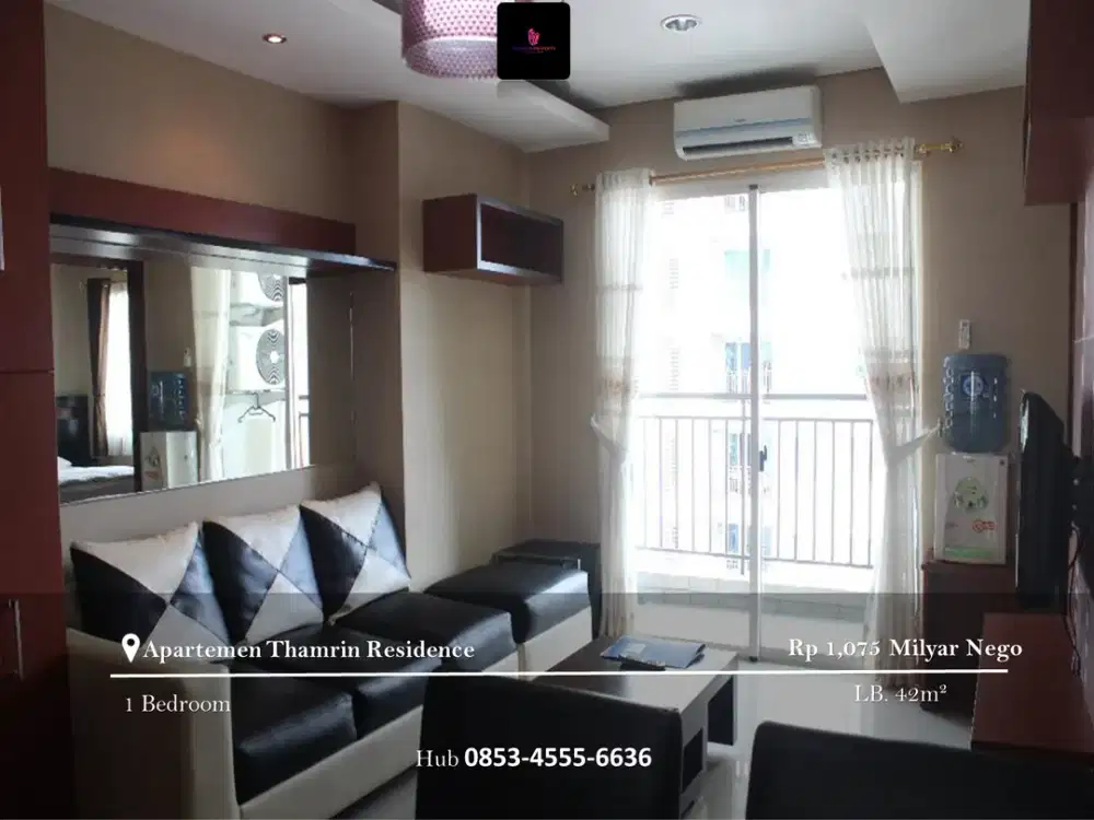 Dijual Apartement Thamrin Residence Mid Floor 1BR Furnished