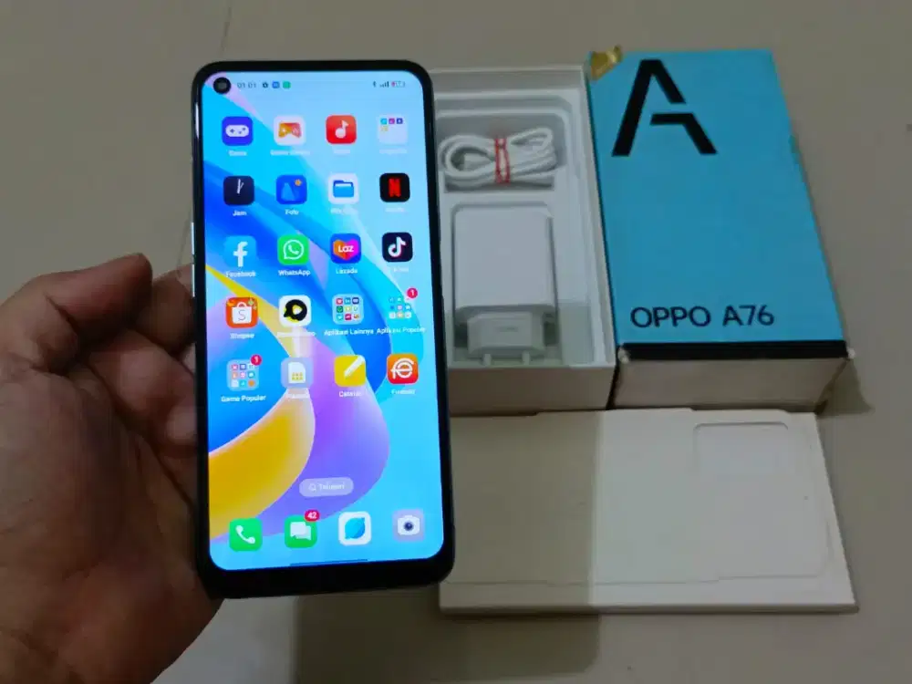 OPPO A76 RAM 6GB +4GB / 128GB 4G 6.56in Finger 5000Mah Snapdragon 680